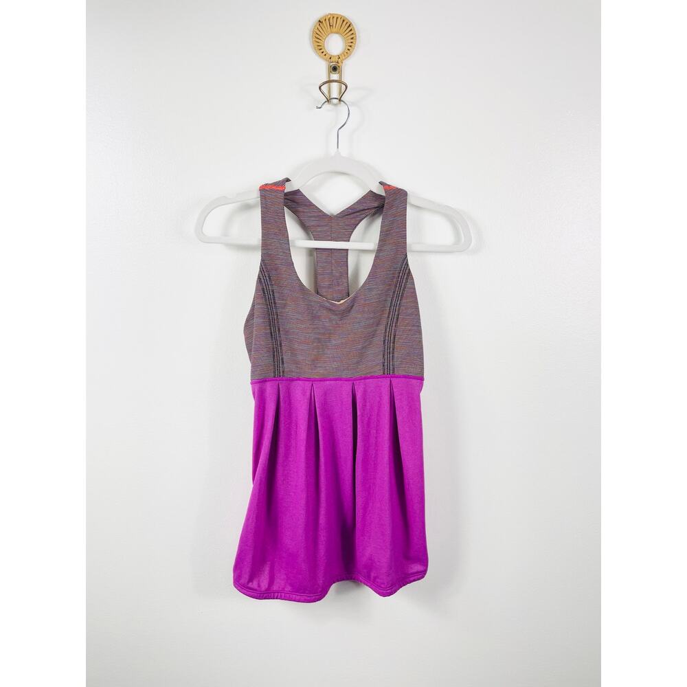 Lululemon Power Dance Tank Heathered Ultra Violet Size 6
